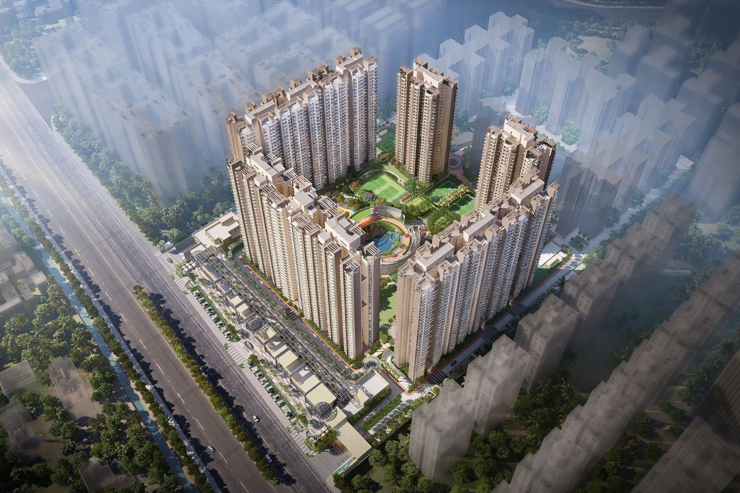 Aerial View — Palm Olympia Phase 2