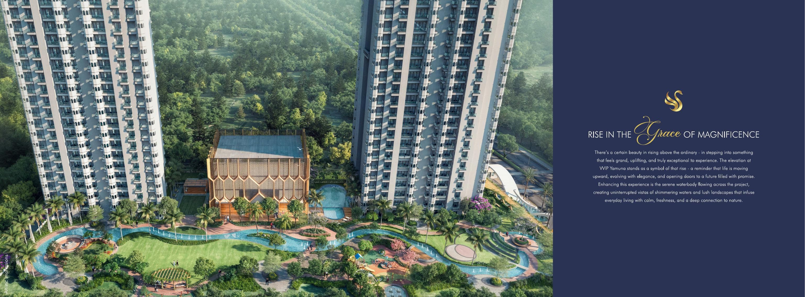 Tower Elevation with Waterbody